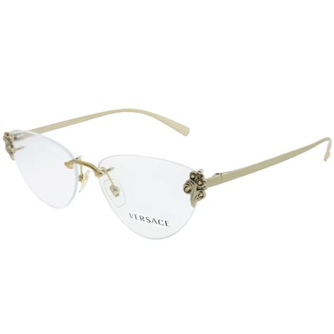 versace reading glasses frames|rimless versace eyeglasses.